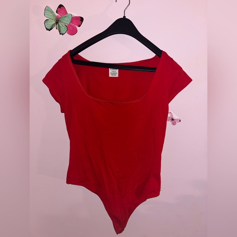 PINK Victoria's Secret Red Bodysuit